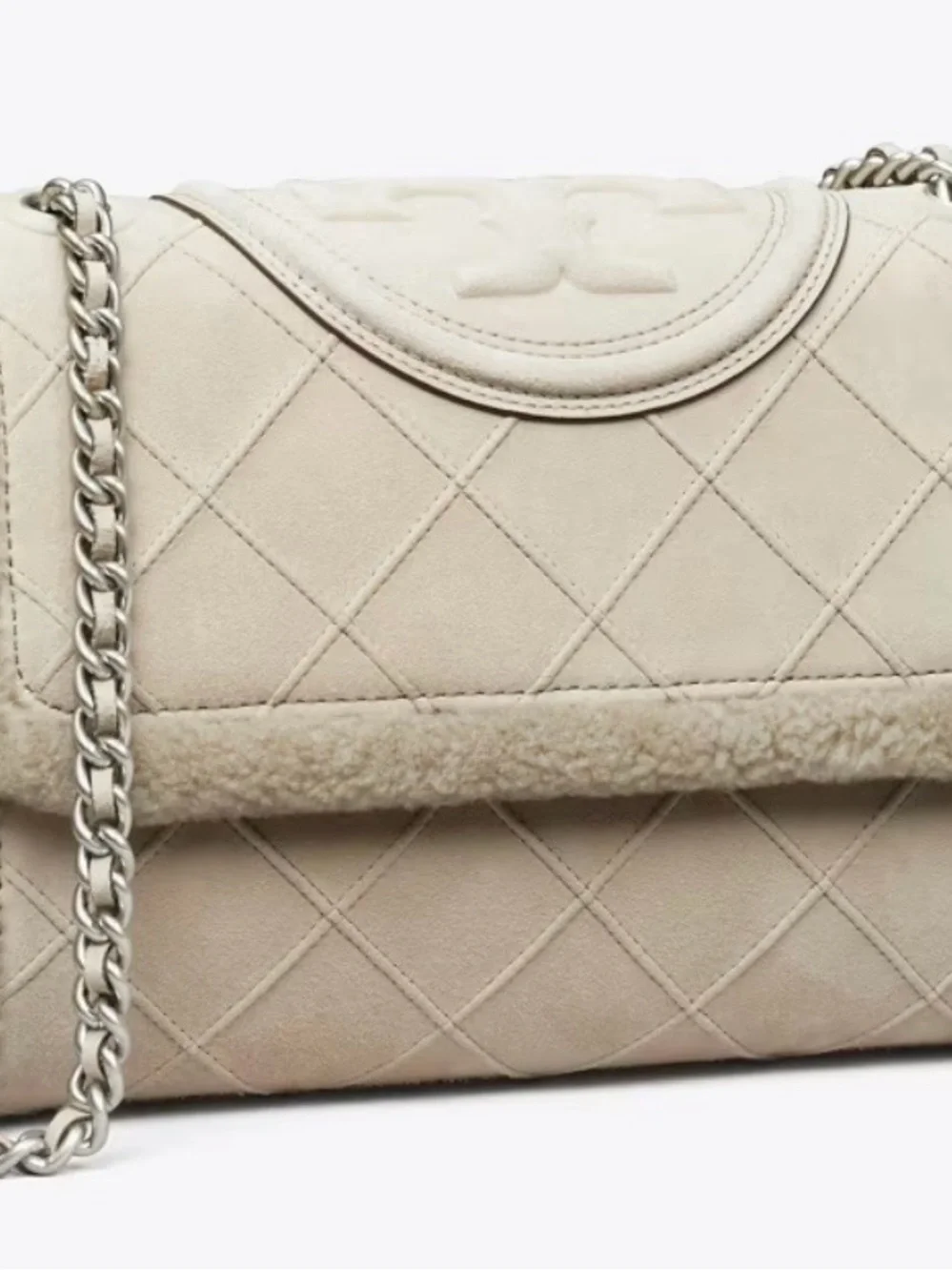 Tory Burch limited edition  Fleming Soft Shearling Convertible Shoulder Bag